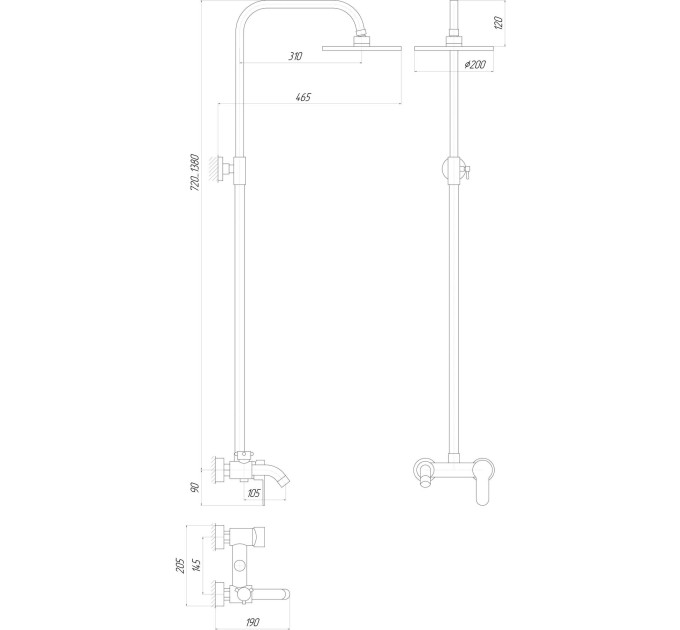 Душова система Globus Lux LAZER GLLR-0001