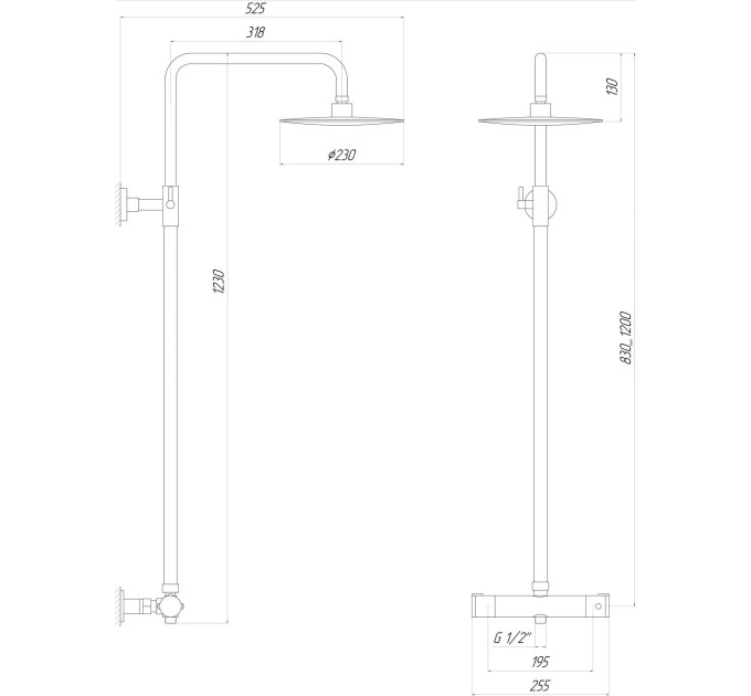 Душова система Globus Lux DS0040S