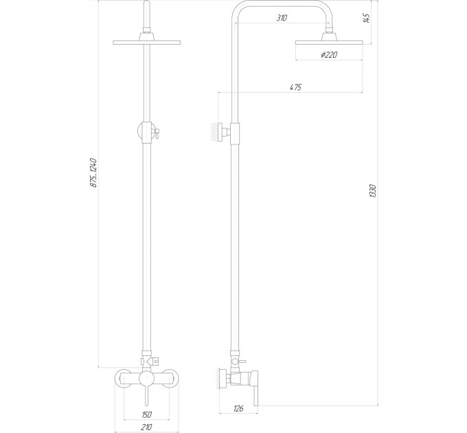 Душова система Globus Lux LAZER DS-007A