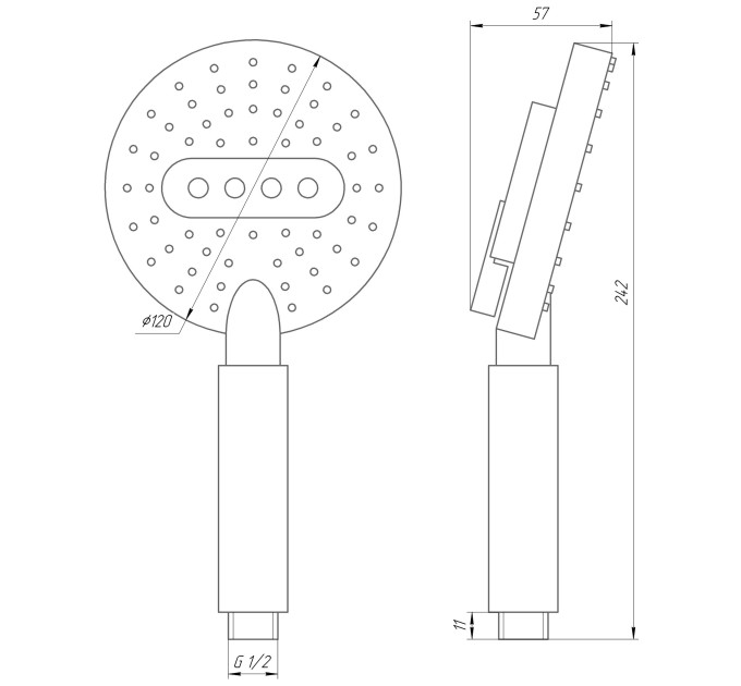 Душова лійка Globus Lux NSD07A