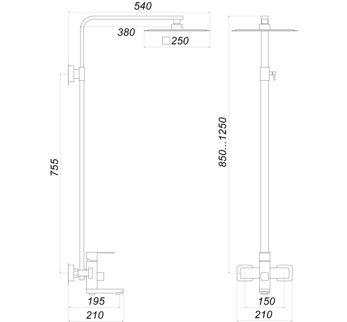 Душова система Globus Lux SICILIA SBQ-SH-02