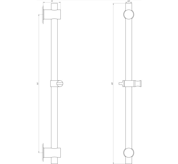 Душова стійка Globus Lux SUS-1107