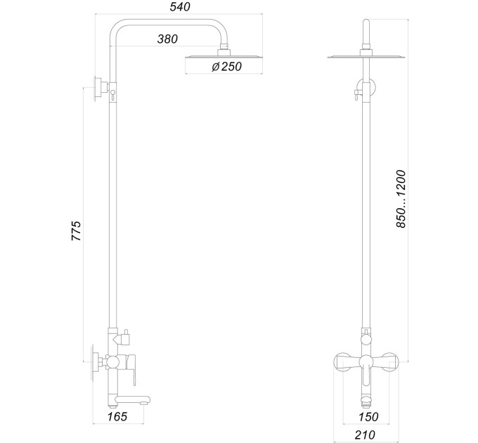 Душова система Globus Lux MAIN SM-SH-02