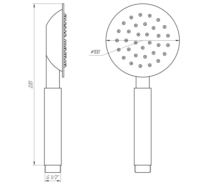 Душова лійка Globus Lux SUS-001H