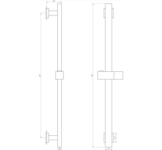 Душова стійка Globus Lux SUS-1108