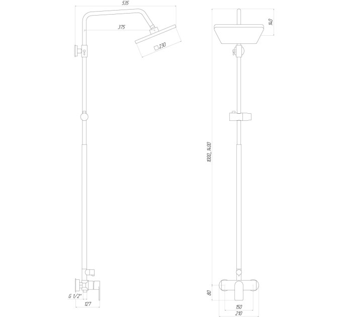 Душова система Globus Lux NIAGARA GLN-0005