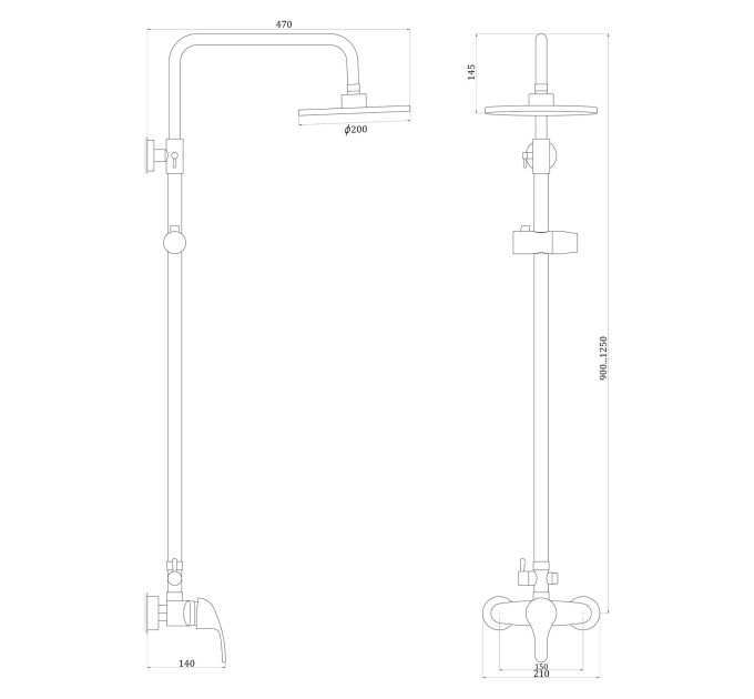 Душова система Globus Lux Solly GLSO-0044