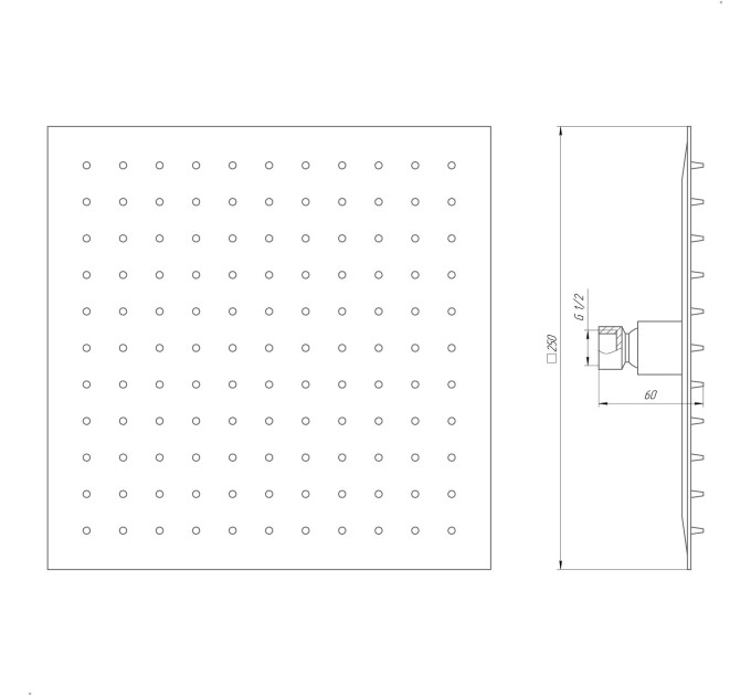 Душова лійка Globus Lux ST-0250-Q