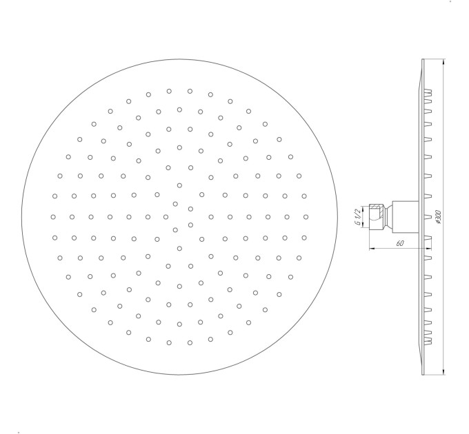 Душова лійка Globus Lux ST-0300-R