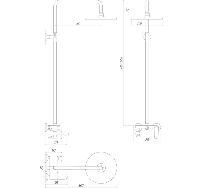 Душова система Globus Lux LAGUNA GLA-0002N