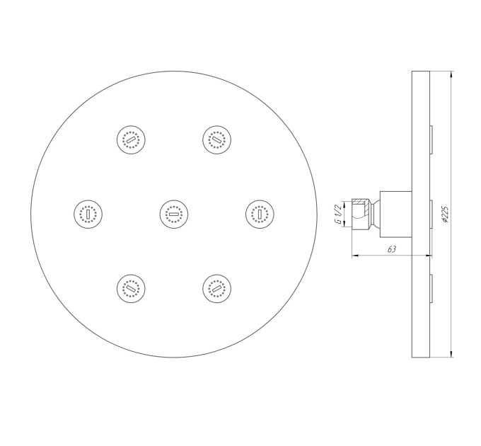 Душова лійка Globus Lux SD08A