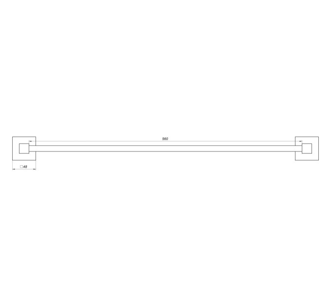 Тримач рушників Globus Lux SQ 9402-60 SUS304