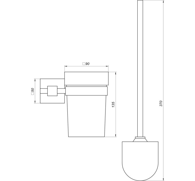 Йоржик настінний Globus Lux SQ 9429A SUS304