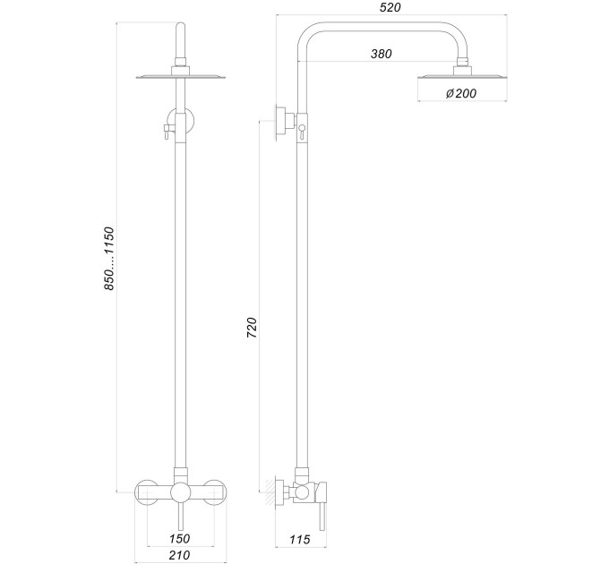 Душова система Globus Lux ALPEN S-SH-005