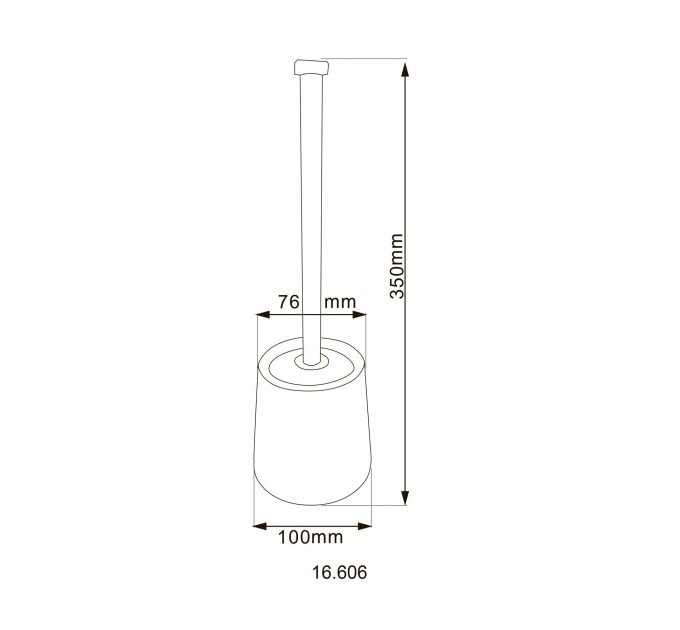 Йоржик підлоговий HOTEC 16.606 Stainless Steel