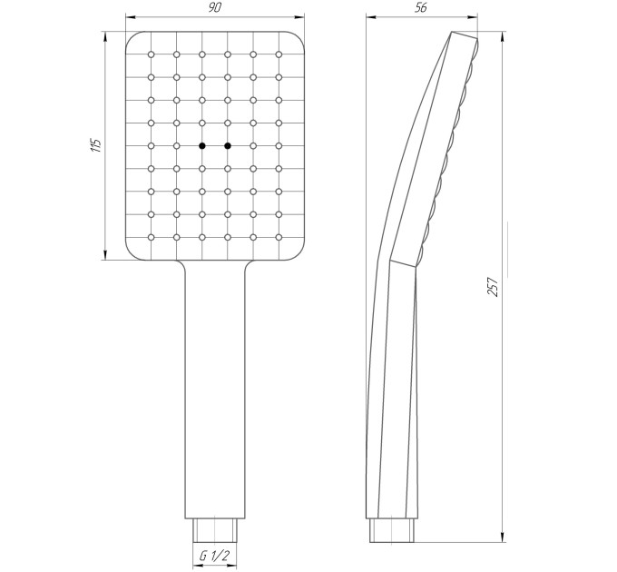 Душова лійка Globus Lux NS-002-BB