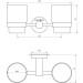 Стакан подвійний Globus Lux BS8428 чорний матовий SUS304