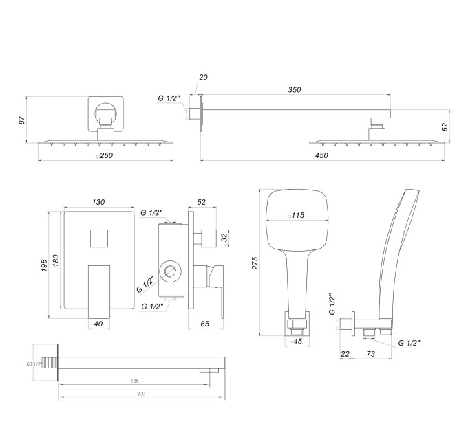 Душова система Globus Lux SMART GLM-305L-BB