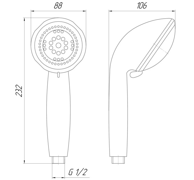 Душова лійка Topaz NF-2288-00-LOTUS