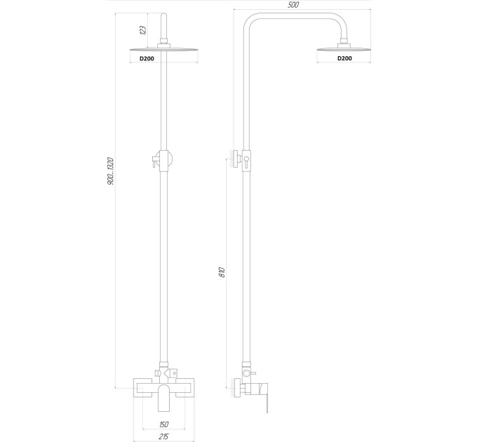 Душова система TOPAZ CAPRI TCA-15702-H37