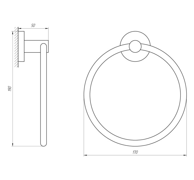 Тримач рушників Perfect Sanitary Appliances SP 8113