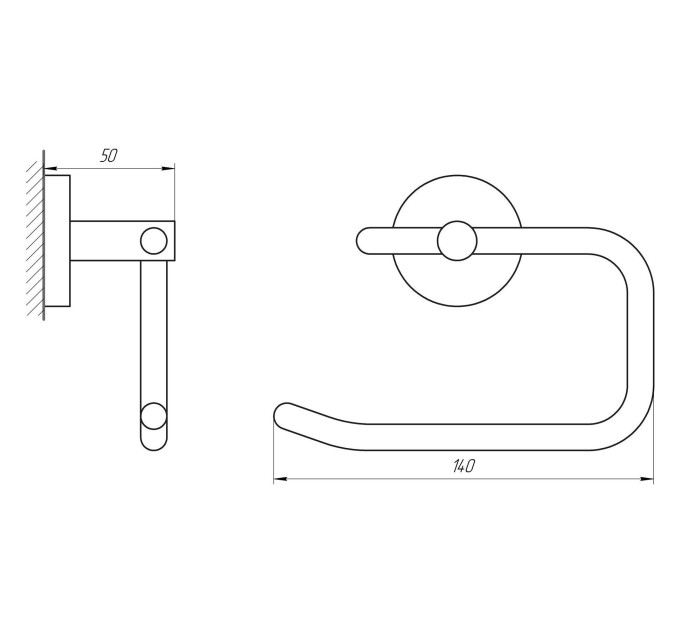 Тримач туалетного паперу Perfect Sanitary Appliances SP 8116