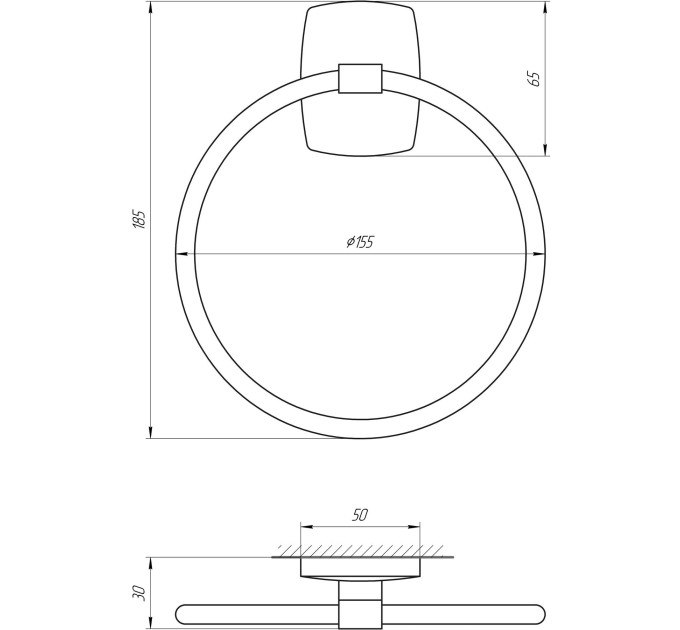 Тримач рушників Perfect Sanitary Appliances RM 1003