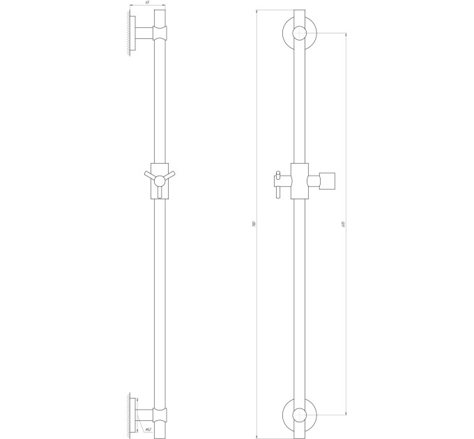 Душова стійка Dishi T1106-C