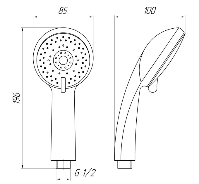 Душова лійка Globus Lux HY-1227-LUX Blister