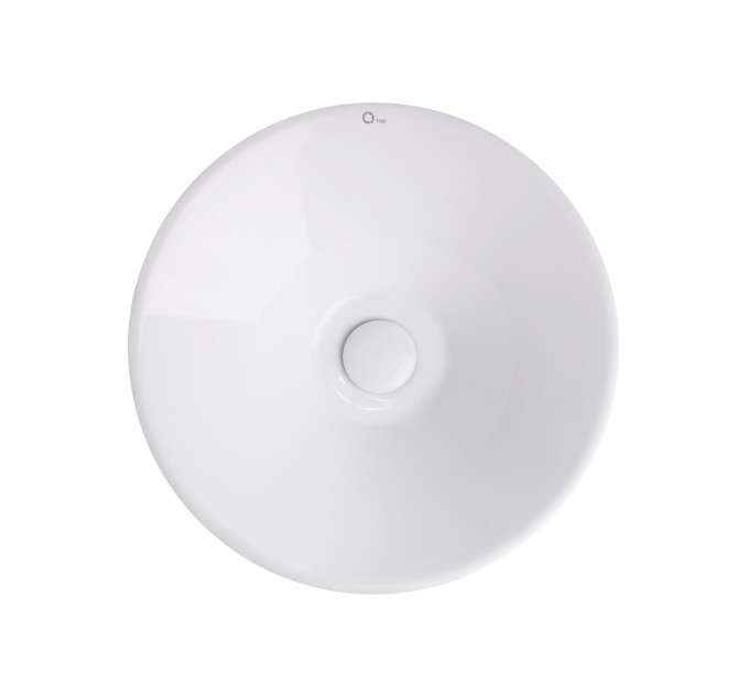 Раковина-чаша Qtap Amazon 425х425х155 White з донним клапаном QT0211K70W