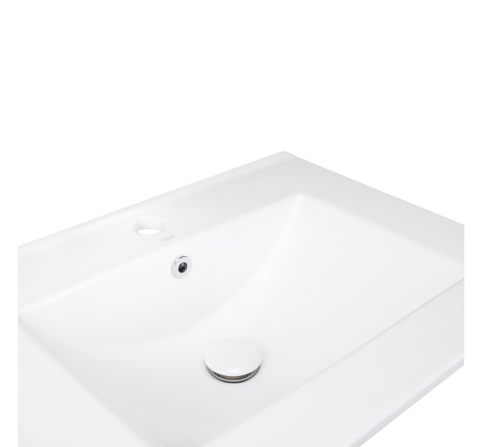 Раковина Qtap Albatross 600х470х180 White з донним клапаном QT01113060CW