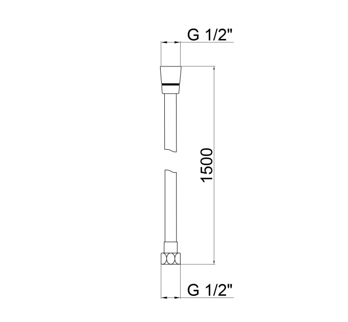 Шланг Lidz Niagara 30 1,5 м LDNIA30NKS28541 Nickel