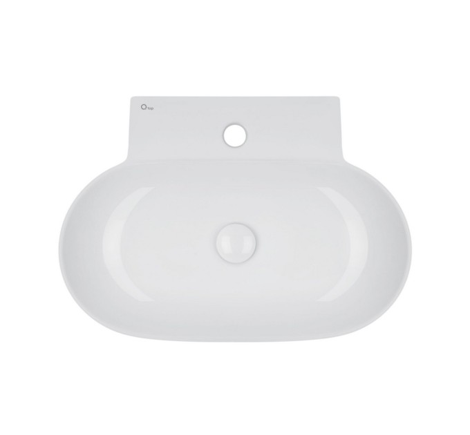 Раковина Qtap Cardinal 565х400х130 White з донним клапаном QT0411K177W