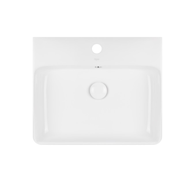 Раковина Qtap Nando 500х420х130 White з донним клапаном QT1211K404AW