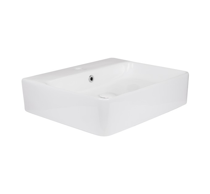 Раковина Qtap Nando 500х420х130 White з донним клапаном QT1211K404AW