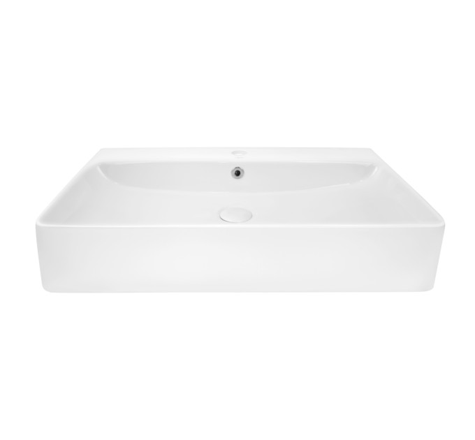 Раковина Qtap Nando 710х425х135 White з донним клапаном QT1211K427W