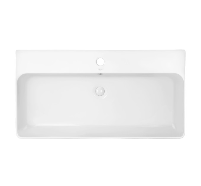 Раковина Qtap Nando 800х415х155 White з донним клапаном QT1211K419W