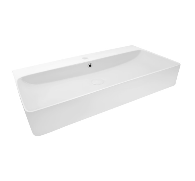 Раковина Qtap Nando 800х415х155 White з донним клапаном QT1211K419W