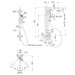 Душова система універсальна Lidz Aria 1030 на три споживача (з виливом) (k35) LDARI1030NKS34932 Nickel