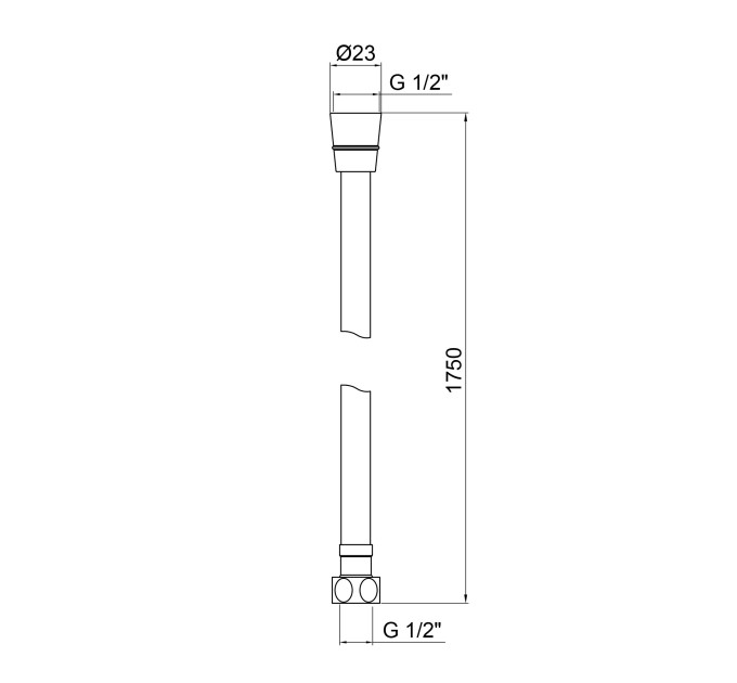 Шланг Lidz Niagara 09 1,75 м LDNIA09CRM35459 Chrome