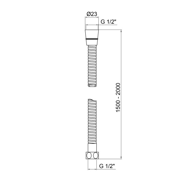 Шланг Lidz Niagara 12 1,5 м LDNIA12CRM35460 Chrome