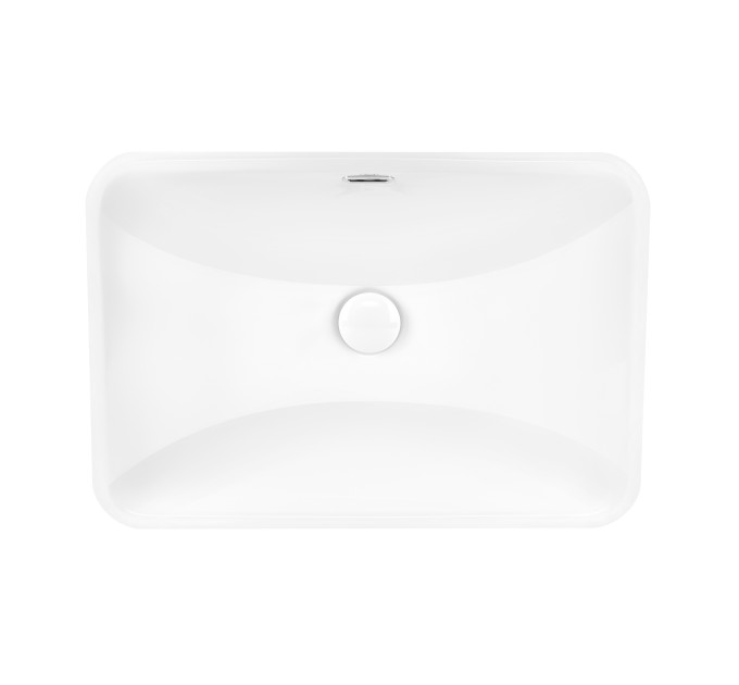 Раковина Qtap Jay 590х400х175 White з донним клапаном QT0711K306W