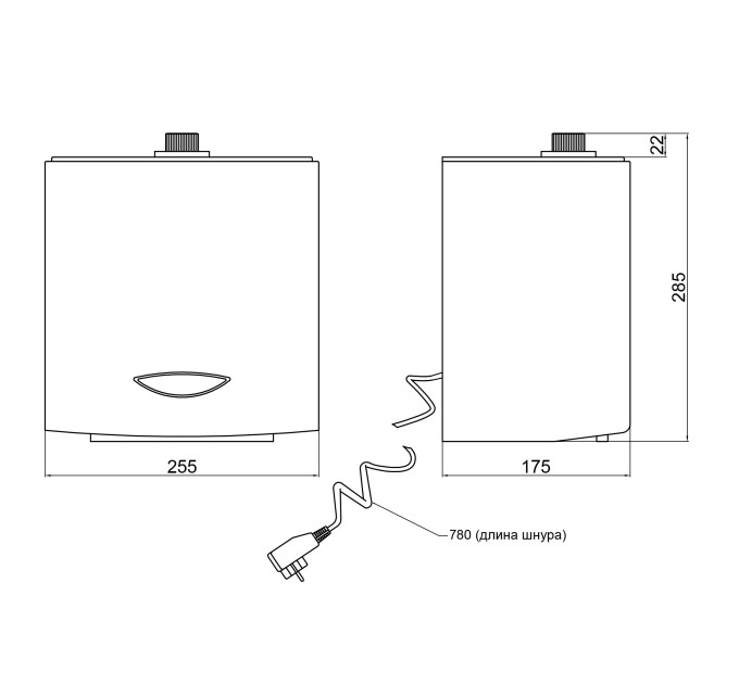 Дезінфектор Qtap Pohodli 220V безконтактний QDZ2000WP White (Dezinfektor)