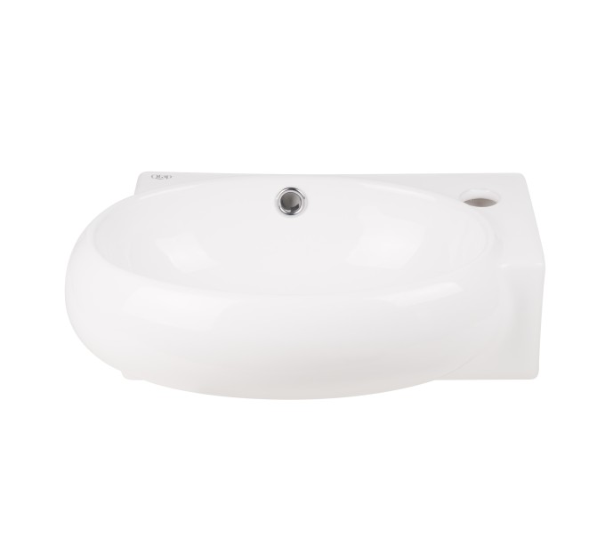 Раковина Qtap Leo 430x290x140 White з донним клапаном QT11115011RW