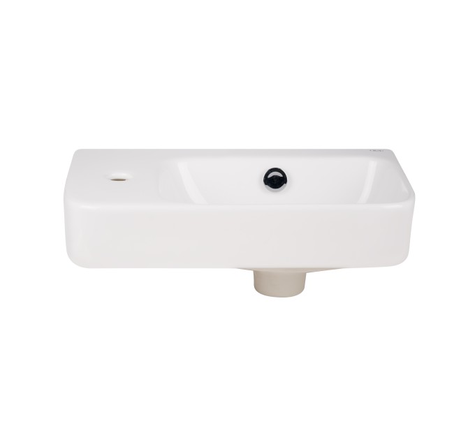 Раковина Qtap Tern 450х260х155 White з донним клапаном QT17115117LW