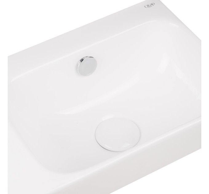 Раковина Qtap Tern 450х260х155 White з донним клапаном QT17115117LW