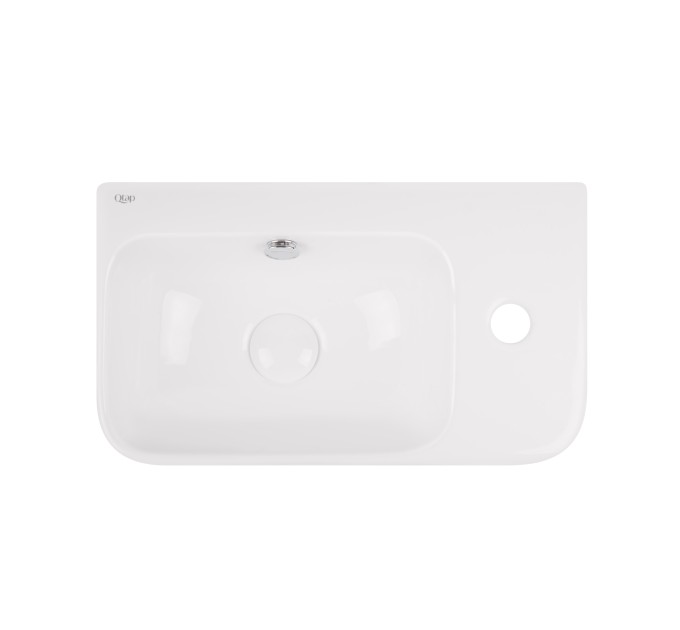 Раковина Qtap Tern 450х260х155 White з донним клапаном QT17115117RW