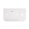 Раковина Qtap Tern 450х260х155 White з донним клапаном QT17115117RW