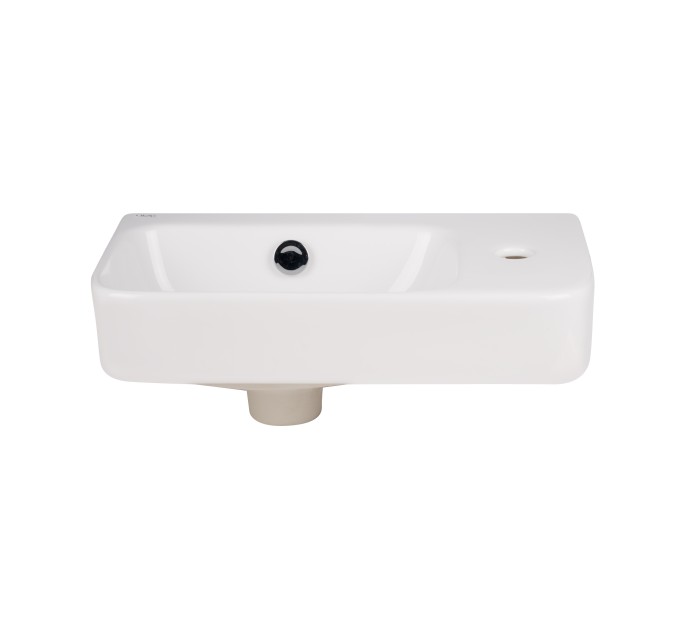 Раковина Qtap Tern 450х260х155 White з донним клапаном QT17115117RW