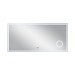 Дзеркало Qtap Stork 1400х700 з LED-підсвічуванням Touch, лінза, цифровий годинник, димер, рег. яскравості QT1578142270140W